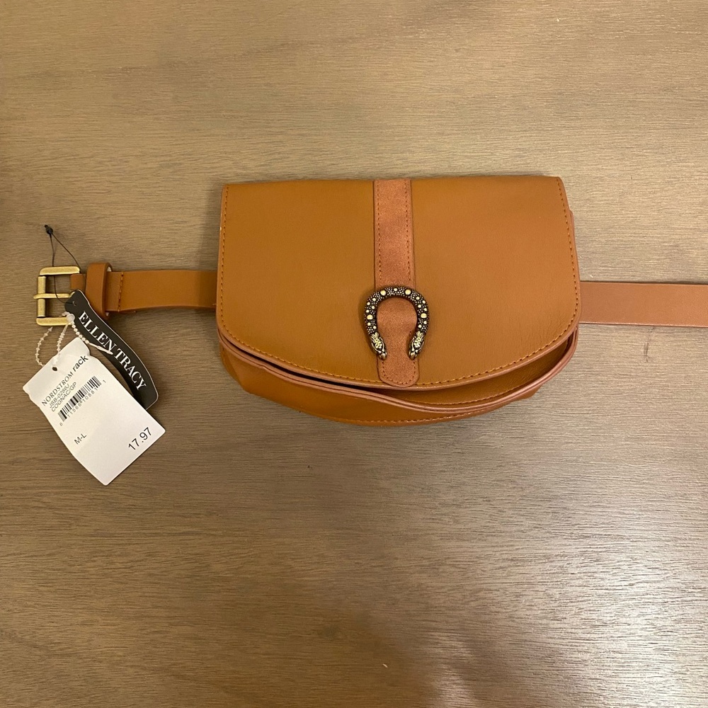 Belt bag with snake medallion